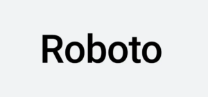 Roboto font